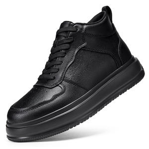 Zapatillas de plataforma informales de otoño, con aumento de altura invisible de 8 cm, con cordones, versátiles, transpirables, de malla. - Product Image 6