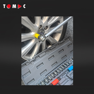 Conjunto de Chaves de Torque de Precisão e Soquetes TOMAC em Aço Cromo Vanádio com 23 Peças e Encaixe de 1/2 Polegada para Reparo de Ferramentas Automotivas e de Caminhões - Product Image 2