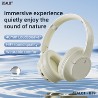 ZEALOT B39 Headset Stereo berkabel, headphone lipat tanpa kabel dan berkabel penutup telinga lembut dan ringan untuk pemakaian yang lama