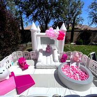 Ensemble de jeux souples pour enfants, intérieur et extérieur, avec château gonflable et piscine à balles, certifié CE, en PVC/vinyle, pour les fêtes scolaires