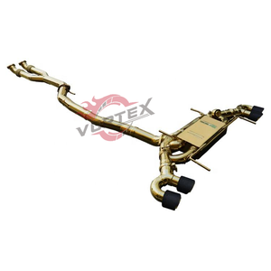 Sistema de Escape Catback Valvetronic Vortex de Acero Inoxidable 304 con Cerámica Dorada para Nissan GT-R R35 2009-2025 con Control Remoto - Product Image 2