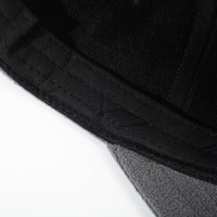 Gorra de Invierno Nueva, Casual, para Exteriores, Resistente al Viento, Cálida, con Diseño Geométrico de Colores Contrastantes, Bordado a Máquina, 6 Paneles, Cierre a Presión de PVC