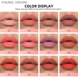 Young Vision Matte <b>Lip</b> Gloss 1ml Long Lasting Velvet Liquid Lipstick For Women - Product Image 4