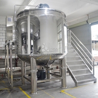 5000L Multifonctionnel Réservoir De Mélange Émulsifiant Homogénéisateur Savon Liquide Lotion Shampooing Détergent Mélange Homogénéisation Mélangeur Machine