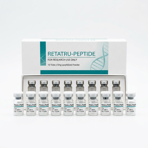 Professional Clinical Folding Box for <b>10</b>-Vial Peptide Sets Compatible with Retatru- Sema- Tirzepa- Research Kits Packaging - Product Image 2