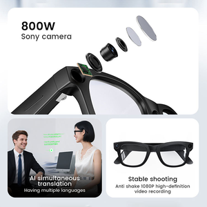 Nouvelles lunettes intelligentes HeyCyan E03 2026 avec caméra 8 millions de pixels, enregistrement vidéo, activation vocale IA et Chat GPT – Casque portable - Product Image 3