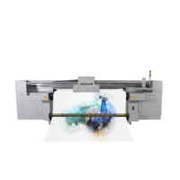 Imprimante à courroie en latex grand format H-EASY 1.8m pour impression en cuir PU Tyvek imprimante hybride écologique