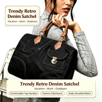 Sac fourre-tout tendance à fermeture éclair, petit sac bandoulière pour femme, sac à main Boston noir, faible MOQ pour le marché américain