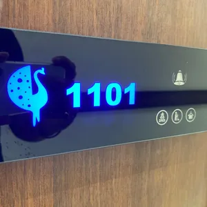 מלון אורחים חדר רב תפקודי אופקי מסדרון פנל מתג עם DND MMR פעמון חדר מספר