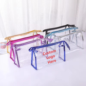 Bolsa de Regalo Promocional Económica, Bolsa de Aseo Impermeable de PVC, Bolsa Transparente para Guardar Maquillaje, Bolsa Cosmética Transparente con Logotipo Personalizado - Product Image 1