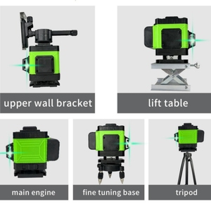 12 dòng 4D màu xanh lá cây ánh sáng độ chính xác cao không dây 360 độ laser cấp độ tự động san lấp mặt bằng trong nhà hoặc ngoài trời Laser cấp công cụ - Product Image 6