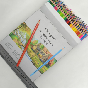 Bán Buôn 3.8 Mét Siêu Chất Lượng Nghệ Thuật Nguồn Cung Cấp Với Logo OEM In Hộp Quà Tặng Di Động Crayon Màu Bút Chì Set Cho Trẻ Mới Biết Đi Vẽ// - Product Image 1