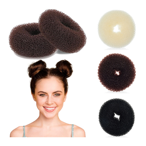 Vente en gros, petit <span class=keywords><strong>chignon</strong></span> facile à porter style anneau pour femme, éponge en mousse, éponge en nylon, fabricant de <span class=keywords><strong>chignon</strong></span> pour la coiffure - Product Image 1