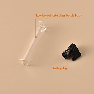 Mini bouteille de parfum veine d'argent 0.5-3ML <span class=keywords><strong>Tube</strong></span> à <span class=keywords><strong>essai</strong></span> mince Solution de stock bouteille de parfum <span class=keywords><strong>bouchon</strong></span> à vis d'étanchéité en liège poli - Product Image 3