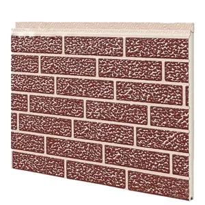 exterior wall brick panels / pu foam wall panel clading for prefabricated house and hotel