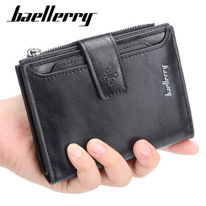 กระเป๋าสตางค์แบบสั้นสำหรับผู้ชายแบรนด์ Baellerry สีกาแฟ ขนาด 5 นิ้ว กระเป๋าใส่เหรียญแบบซิปขนาดกะทัดรัดพร้อมช่องใส่บัตรสำหรับใช้ในชีวิตประจำวัน - Product Image 5