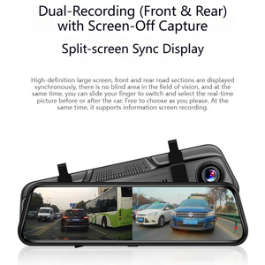 Dash <span class=keywords><strong>Cam</strong></span> a Specchio 4K con 4 Obiettivi, Registratore di Guida a 360 Gradi, ADAS, Rilevamento Punti Ciechi, Telecamera di Retromarcia, Monitoraggio Parcheggio per Auto - Product Image 6