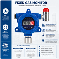 Détecteur de gaz fixe HIREP, alarme sonore et lumineuse, affichage LED, moniteur de gaz toxique industriel antidéflagrant, certifié IP66 ATEX/FCC/SIL