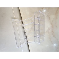 Boîte de rangement Nail Art blanche transparente PS 5, boîte de rangement, pour perles, bijoux, gemmes, faux pointe, conteneur vide, pour strass