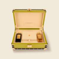 Boîtes de parfum de luxe vides en forme de rouleau, design en bois avec rivets, coffre Ramadan, boîte cadeau pour flacon de parfum, matériaux recyclés, UV