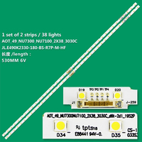 Kits et pièces SKD compatibles Samsung Barre lumineuse UE49NU7140 7100 Bande de rétroéclairage LCD TV NU7300 NU7100 2X38 3030C
