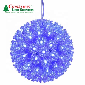 Esfera LED Starburst <span class=keywords><strong>de</strong></span> 10 pulgadas, Bola <span class=keywords><strong>de</strong></span> boda <span class=keywords><strong>de</strong></span> <span class=keywords><strong>Navidad</strong></span> colgante para exteriores <span class=keywords><strong>con</strong></span> luces intermitentes constantes - Product Image 3