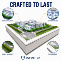 Modèle de bâtiment haute précision pour la promotion immobilière et la présentation de projets