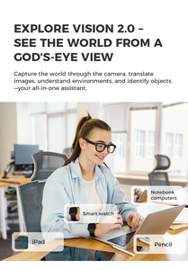 Occhiali Intelligenti M01SPro 800w con Fotocamera 8MP, Registrazione <span class=keywords><strong>Video</strong></span> 4K, Occhiali da Sole con WIFI, Traduzione AI ChatGPT, Auricolare Indossabile Intelligente - Product Image 5