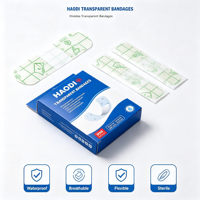 Pansement adhésif imperméable en PU, pansement transparent pour plaies, pansement transparent de premiers soins pour les soins de la peau