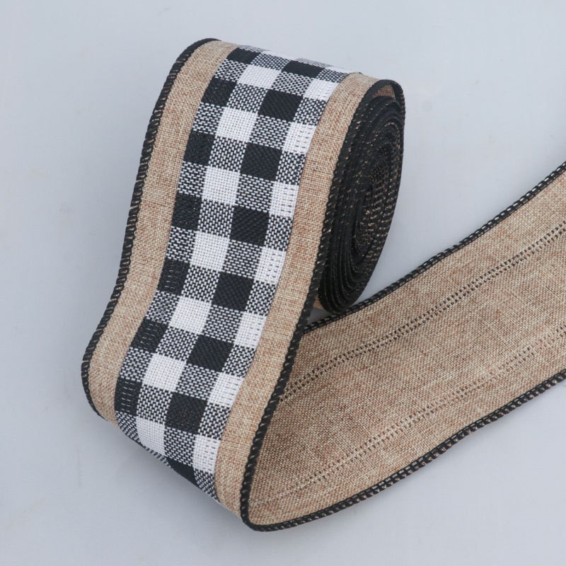 Black & White in Center-6.3cm, 10 Yards Per Roll