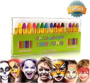 Bâton de crayon de peinture de visage <span class=keywords><strong>arc</strong></span>-<span class=keywords><strong>en</strong></span>-<span class=keywords><strong>ciel</strong></span> non toxique sûr pour le maquillage d'Halloween - Product Image 4