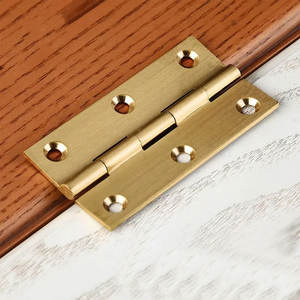 थोक कस्टम गुप्त काज फनीचर लकड़ी के बक्से धातु सहायक उपकरण छोटे मिनी ठोस पीतल बट टिका - Product Image 6