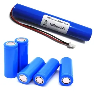 RC 자동차 장난감 교체 3.7v 18500 1400mah li 이온 배터리 7.4V 18500 배터리 충전식