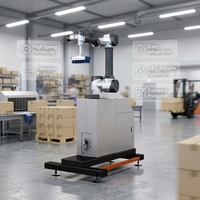 Machine de palettisation industrielle moderne pour l'automatisation des entrepôts, pour le chargement de palettes de cartons, sacs et boîtes, et la manutention des matériaux