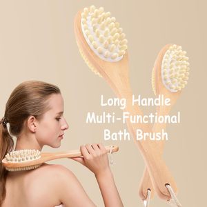 Meilleure vente Brosse à cheveux écologique pour bébé <span class=keywords><strong>Coussin</strong></span> rond en bois et nylon avec poignée <span class=keywords><strong>de</strong></span> banc souple Brosse douce pour le visage avec fonction <span class=keywords><strong>de</strong></span> massage - Product Image 3