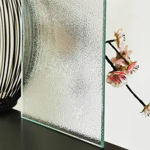 铰链淋浴门屏风8毫米清nashiji巴洛克钢化图案玻璃