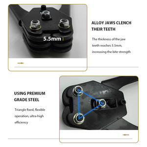 Заводской экспорт: Набор ручных зажимов для обвязки картонных коробок черным пластиковым ремнем 13-19 мм - Product Image 3