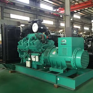 Shx 1000kw/1250kva Elektriciteitscentrale Watergekoelde Open Frame Dieselgeneratoren
