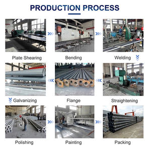 Poteau de lampe en acier galvanisé pliable de 8 m, luminaire d'éclairage public léger pour jardin ou place, prix du projecteur - Product Image 6