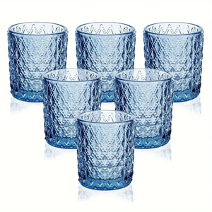 Vente en gros <span class=keywords><strong>de</strong></span> bougeoirs en verre personnalisés OEM style diamant, en <span class=keywords><strong>cristal</strong></span> tricolore, décoration d'intérieur pour la Saint-Valentin - Product Image 1