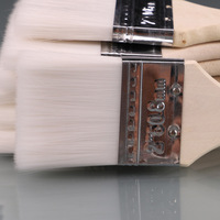 Nouvelles idées de produits 2025, pinceau à peinture murale, ensemble de pinceaux professionnels avec poils en nylon, manche en bois