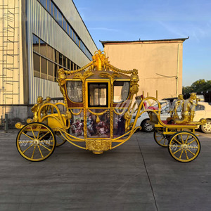 Chariot royal électrique orné, personnalisable, idéal pour les locations de mariages dans les zones touristiques – Vente chaude - Product Image 3