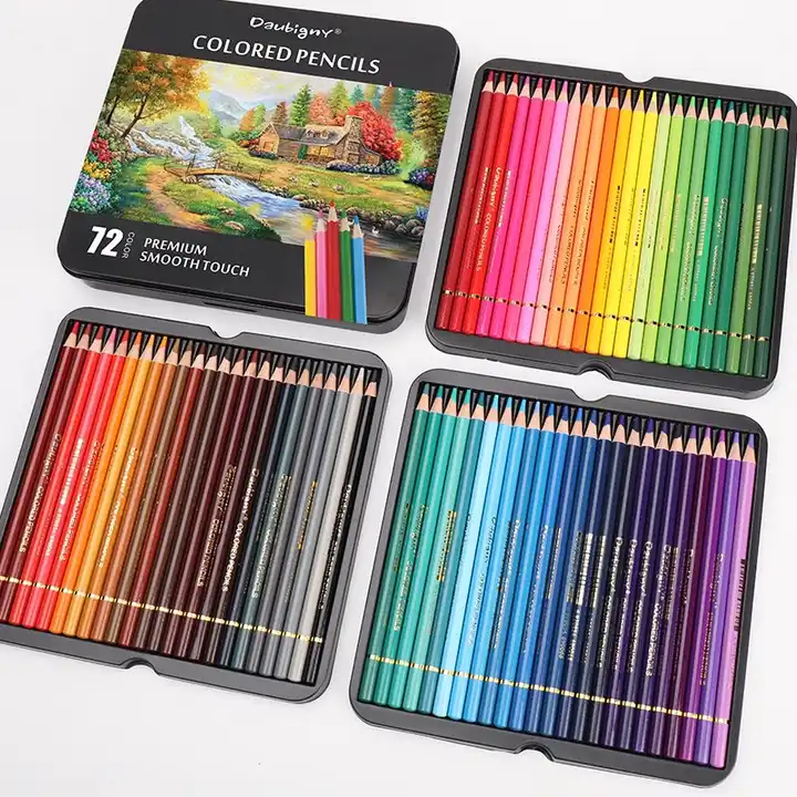 School Stationery Art Supplies Set of 48 Watercolor Color Pencil in Tin Box  Colored Pencil - China Color Pencil, Coloring Pencil