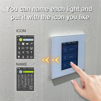 Interruptor de Luz Inteligente Lanbon L8, Productos para el Hogar Inteligente, 2 Vías, 3 Vías, 1/2/3 Grupos, Control por Aplicación WiFi Mesh, Zigbee, Tuya, Alexa, Google Home, Siri