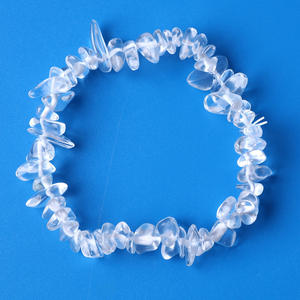 Großhandel Naturstein Kristall Perlen Armband für Frauen Beliebte unregelmäßige kleine gebrochene Stein Amethyst Armband - Product Image 6