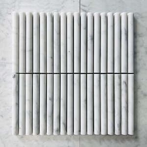 Phổ biến tự nhiên màu xanh lá cây đá cẩm thạch khảm Dải KitKat đá cẩm thạch khảm gạch thanh đảo trang trí rãnh đá cẩm thạch backsplash nhà bếp gạch - Product Image 4