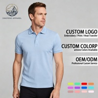 Polo 180 g/m² Léger Luxe 100 % Coton Micro-Piqué Logo Personnalisé