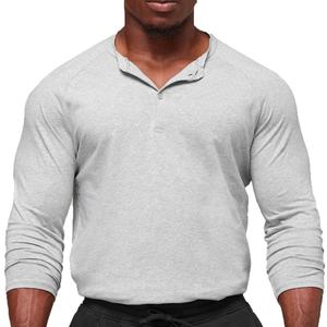 T-shirt pour homme en coton pur, styles personnalisables, 100% coton pur, manches longues pour homme, automne, nouvelles manches longues de t-shirts pour homme - Product Image 1