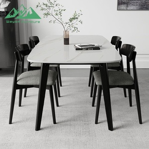 Wayon Nordic Style Kitchen Furniture Set Contemporary <strong>Dining</strong> <strong>Table</strong> with Chairs for Apartment Hotel - Product Image 4