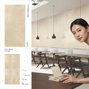 Travertino Classico 900x1800mm Porcelain Glazed Tiles <b>Matte</b> Rustic Finish For Modern Interior Wall And <b>Floor</b> - Product Image 3